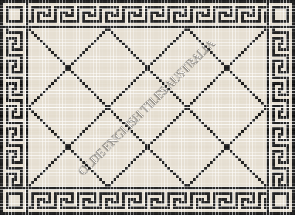  - Manhattan 20 White with Black Pattern
