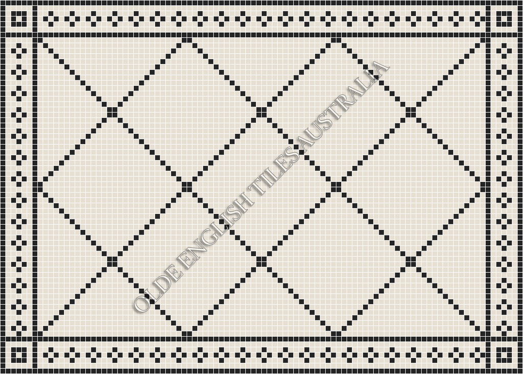 - Manhattan 20 White with Black Pattern