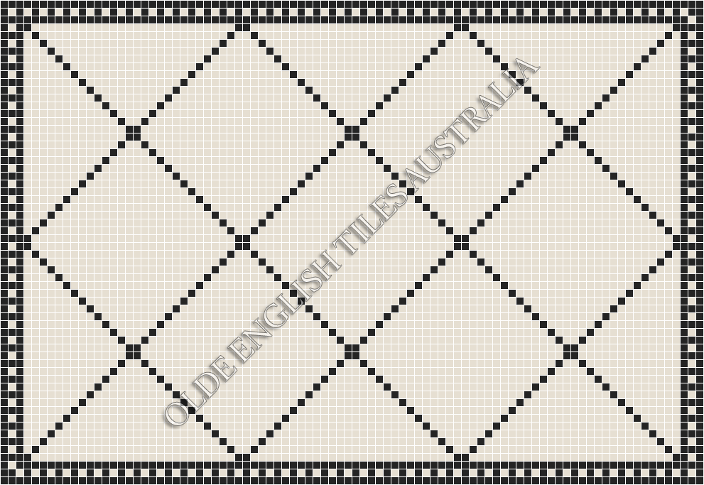 - Manhattan 20 White with Black Pattern