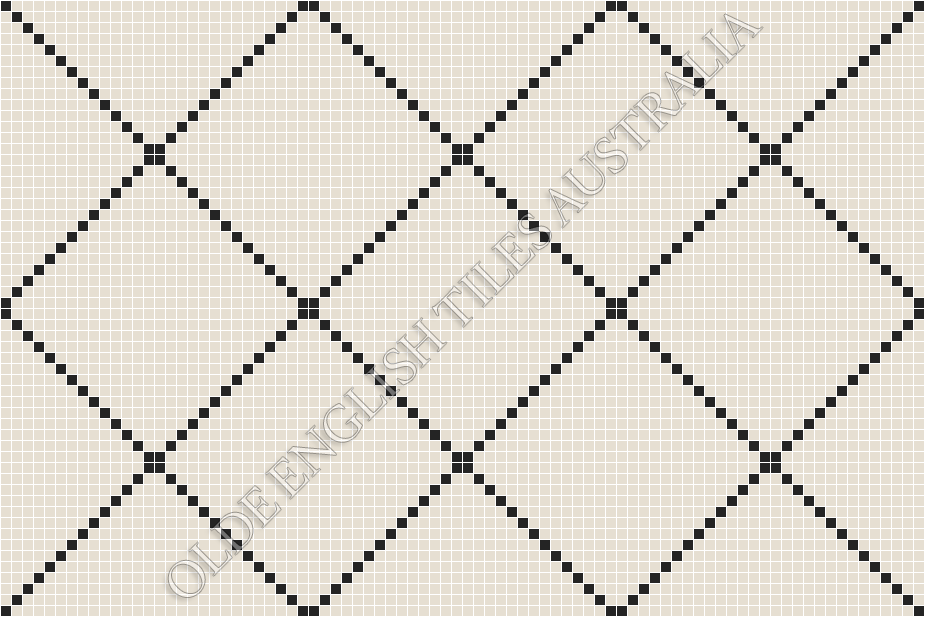  - Manhattan 20 White with Black Pattern
