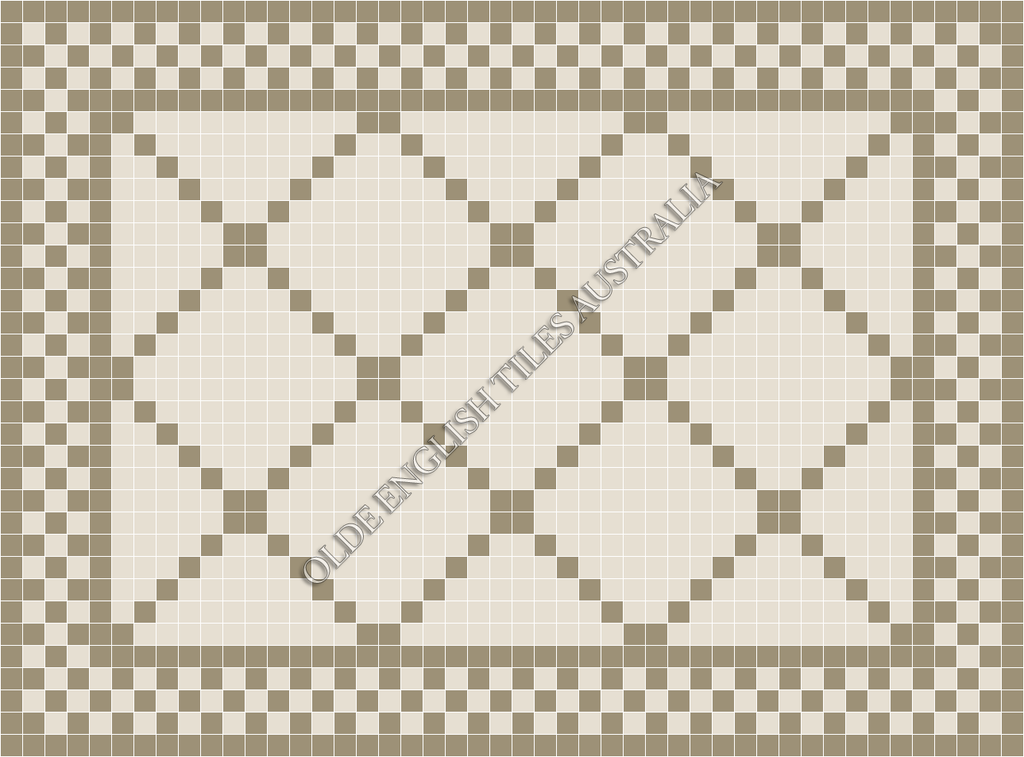 - Manhattan 50 White with Light Grey Pattern