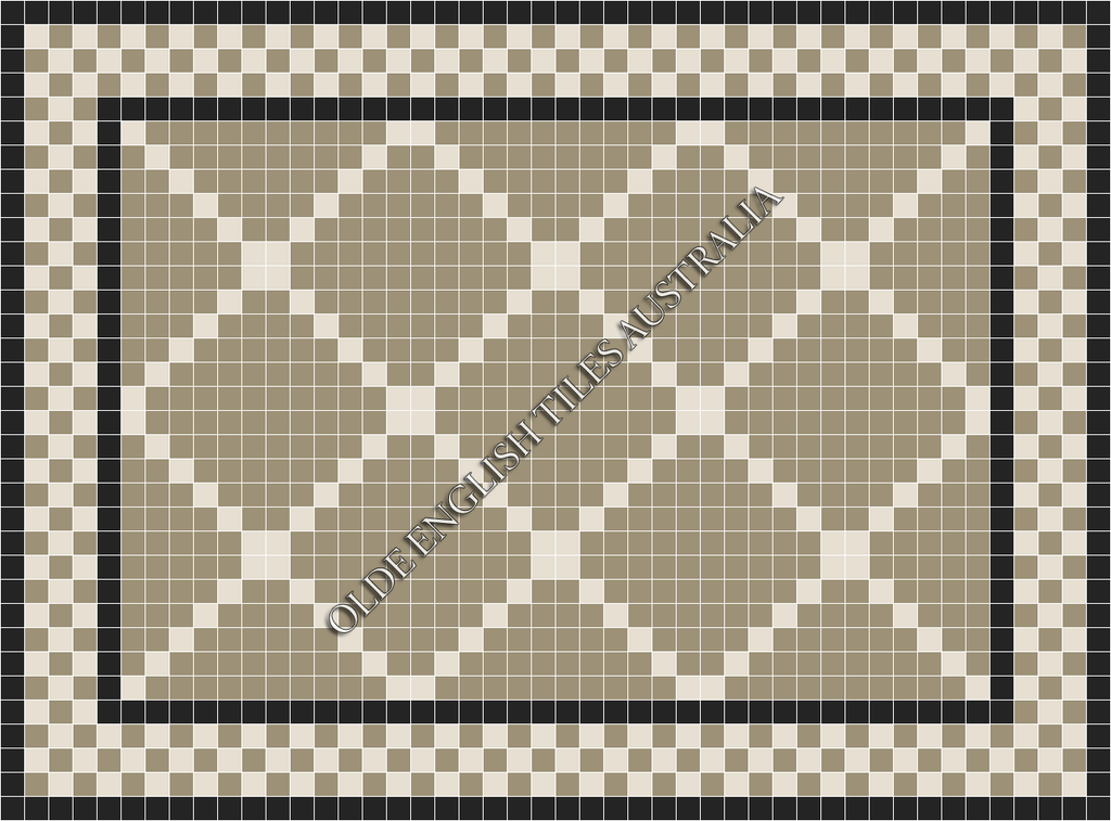  - Manhattan 50 Light Grey with White Pattern