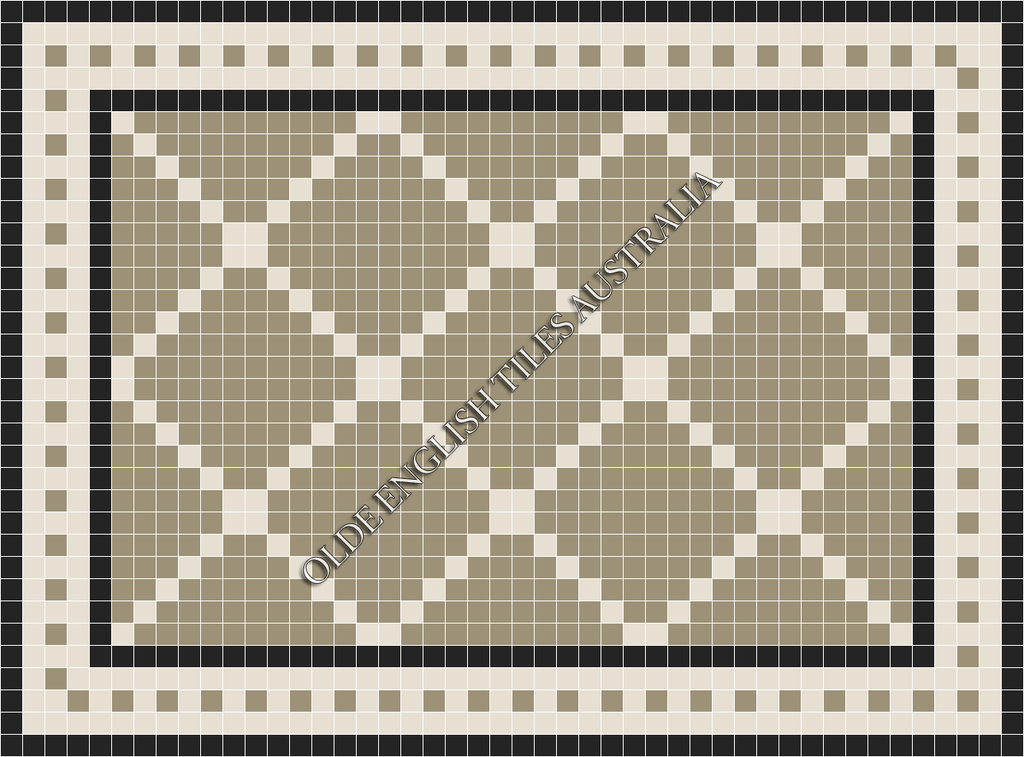  - Manhattan 50 Light Grey with White Pattern