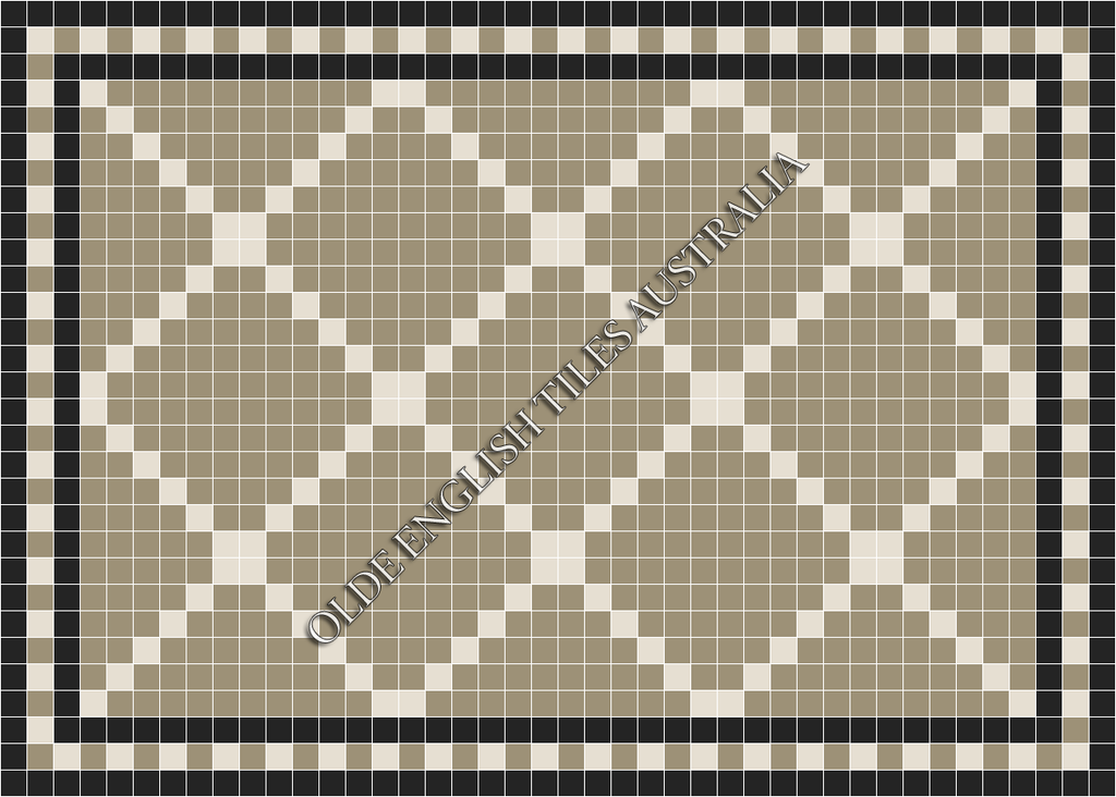  - Manhattan 50 Light Grey with White Pattern