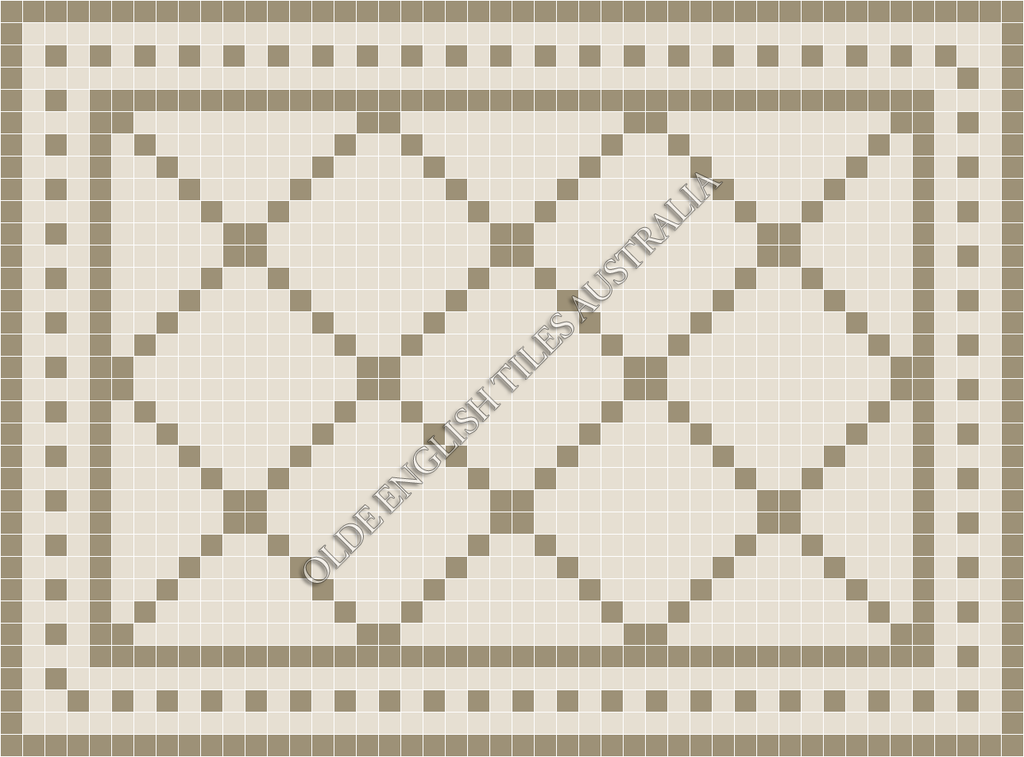  - Manhattan 50 White with Light Grey Pattern