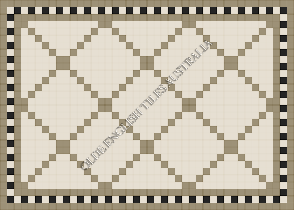  - Manhattan 50 White with Light Grey Pattern