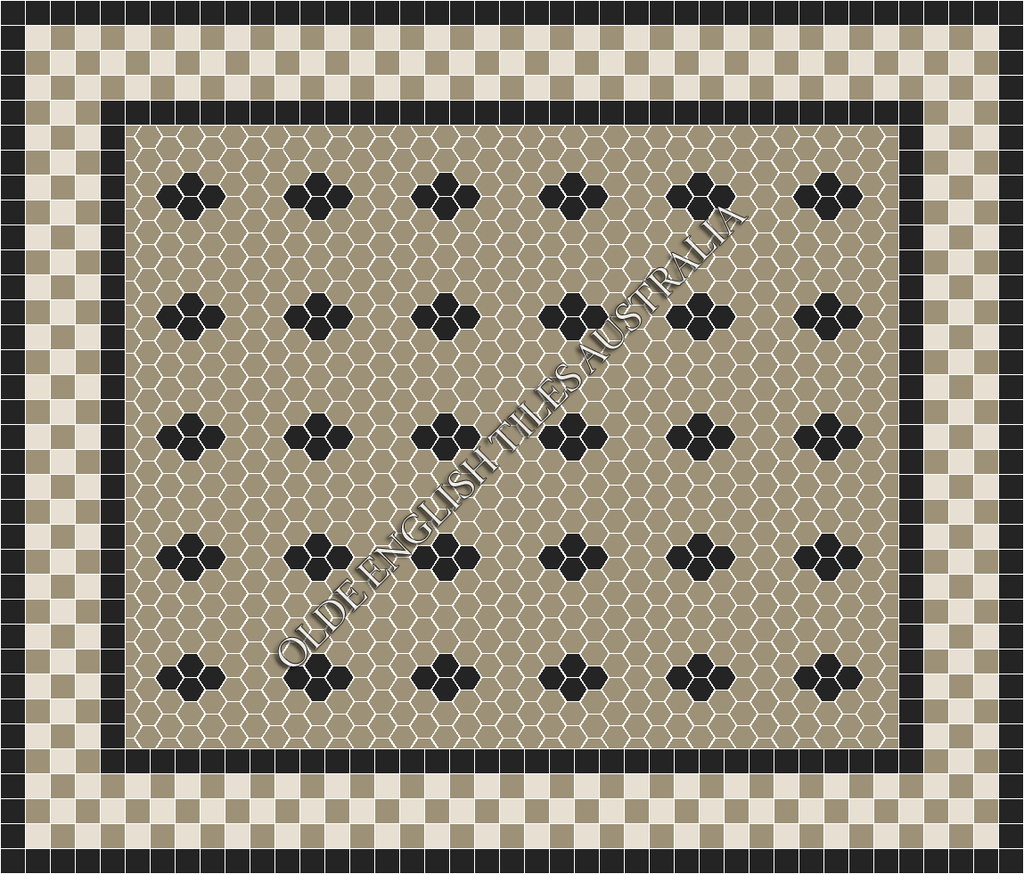  - Metropolis 50 Light Grey with Black Pattern