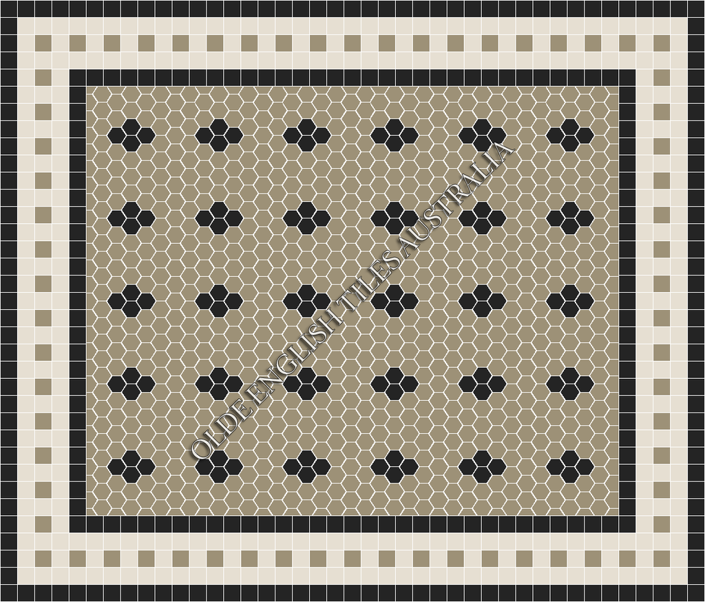  - Metropolis 50 Light Grey with Black Pattern