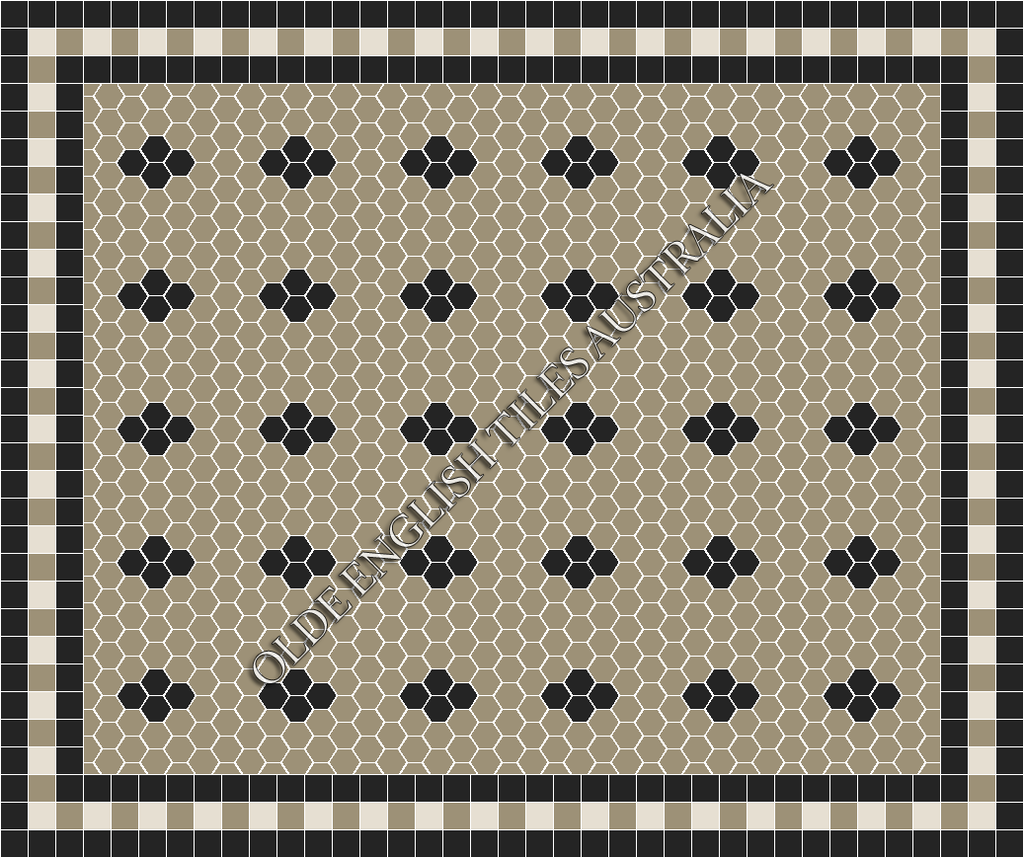  - Metropolis 50 Light Grey with Black Pattern