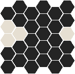  - Metropolis 50 Black with White Pattern