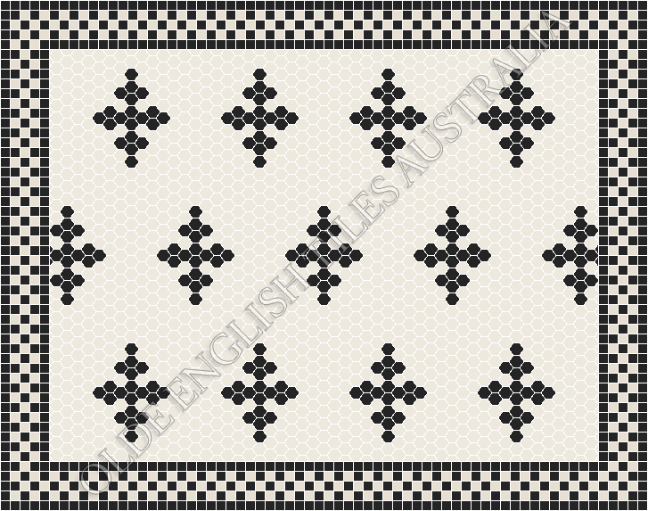  - Motif 25 White with Black