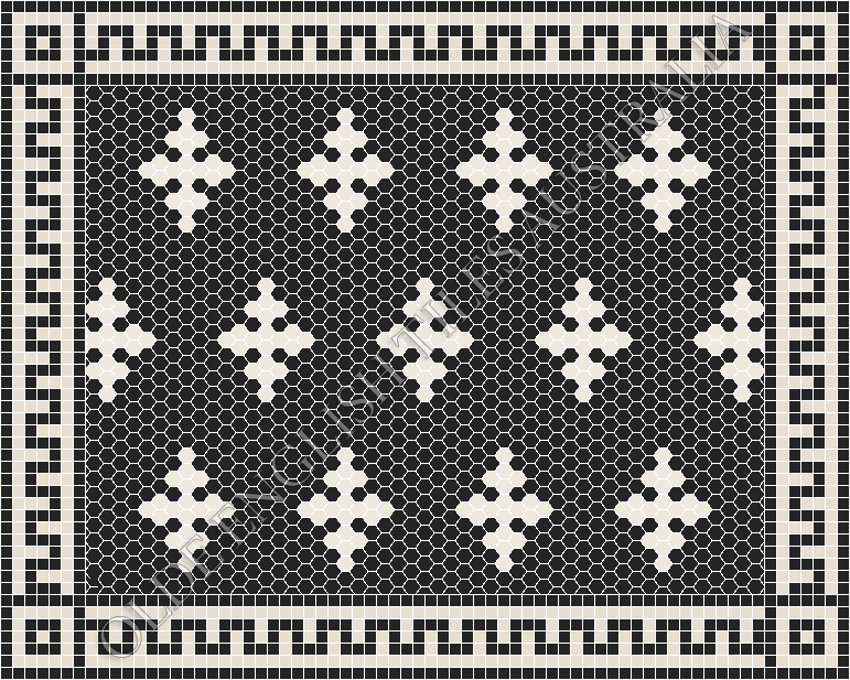 All - Motif 25 Black with White