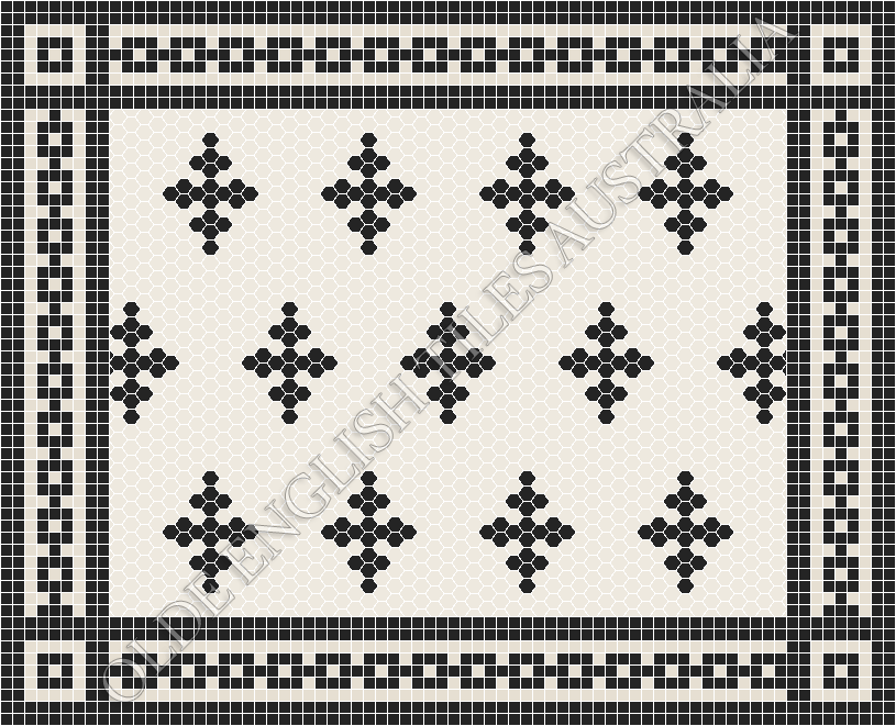  - Motif 25 White with Black