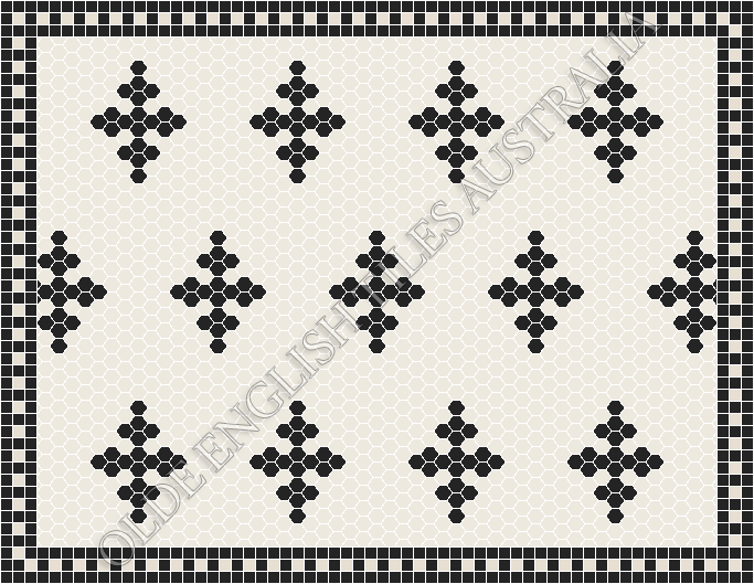  - Motif 25 White with Black