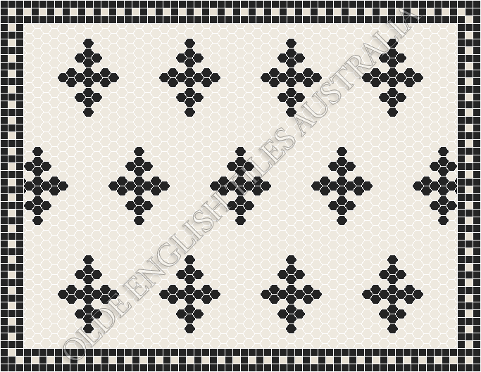 All - Motif 25 White with Black