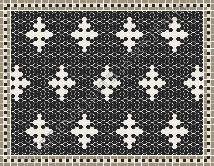 All - Motif 25 Black with White