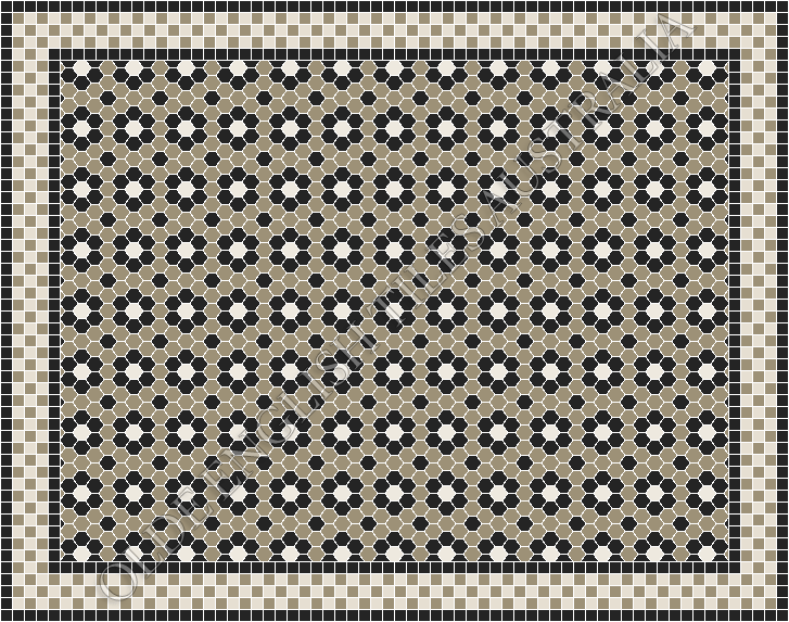  - Palasade 25 Light Grey with Black and White Pattern