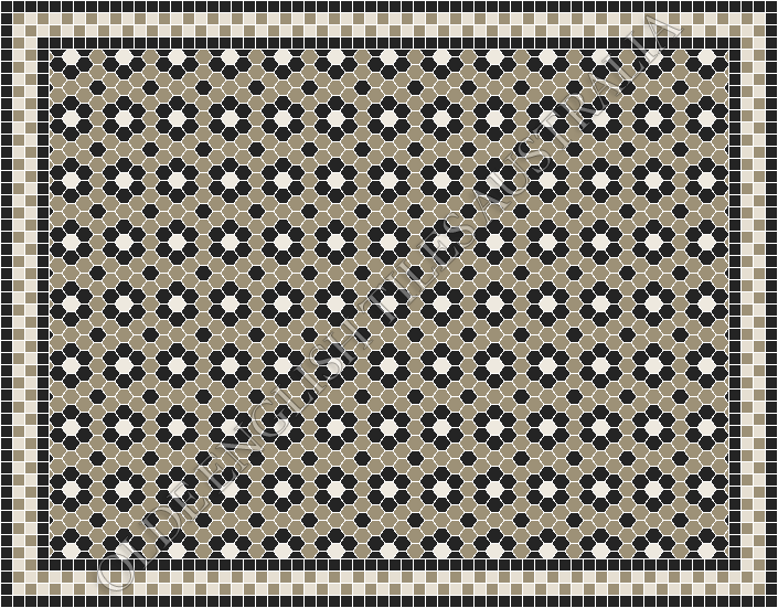  - Palasade 25 Light Grey with Black and White Pattern