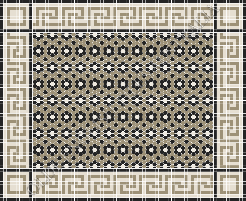  - Palasade 25 Light Grey with Black and White Pattern