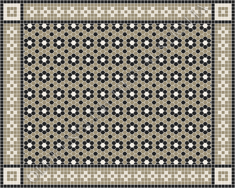  - Palasade 25 Light Grey with Black and White Pattern