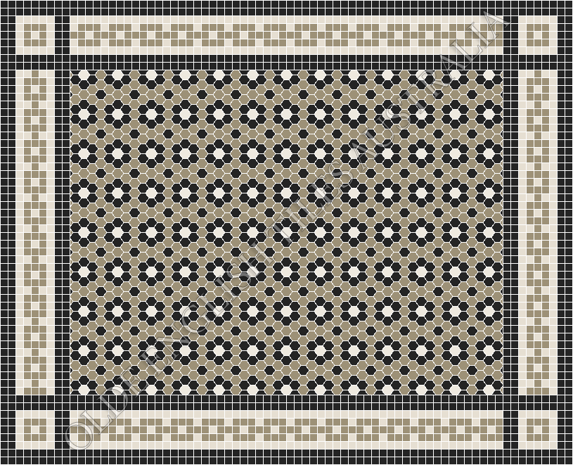  - Palasade 25 Light Grey with Black and White Pattern