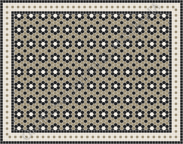  - Palasade 25 Light Grey with Black and White Pattern