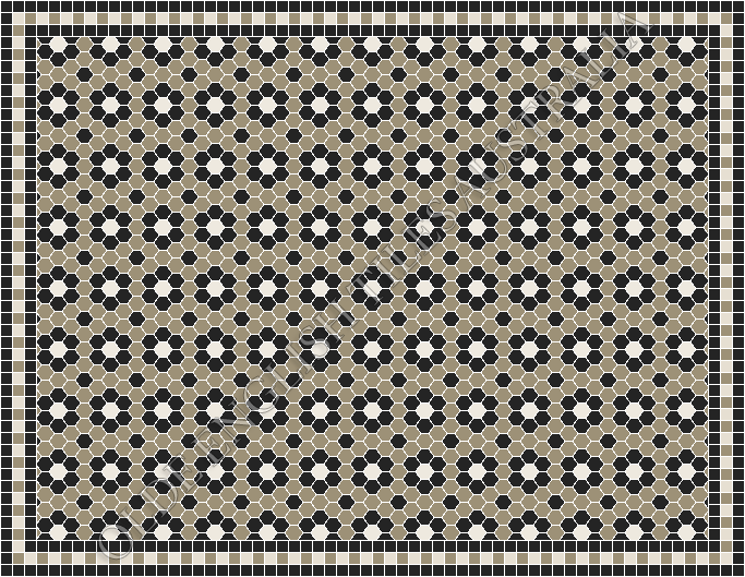  - Palasade 25 Light Grey with Black and White Pattern
