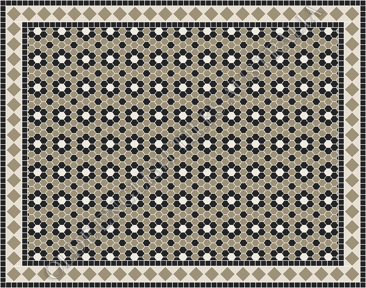  - Palasade 25 Light Grey with Black and White Pattern