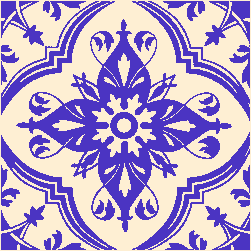 Victorian & Federation Wall Tiles Square - Persian