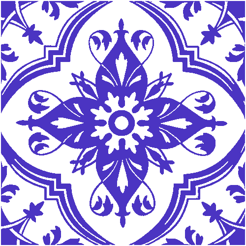 Victorian & Federation Wall Tiles Square - Persian