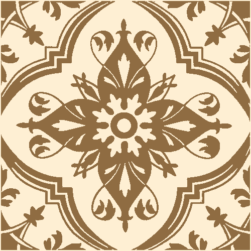Victorian & Federation Wall Tiles Square - Persian