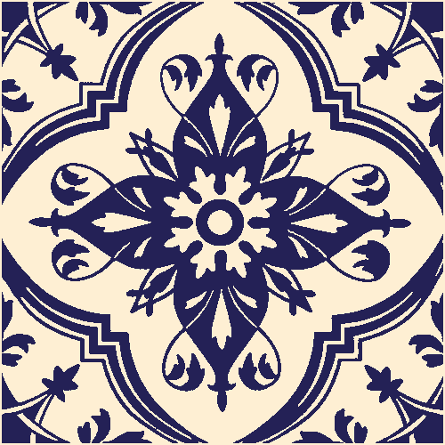  - Persian hearth tile