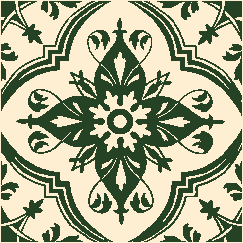 Victorian & Federation Wall Tiles Square - Persian