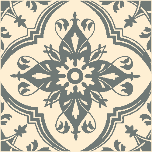 Victorian & Federation Wall Tiles Square - Persian