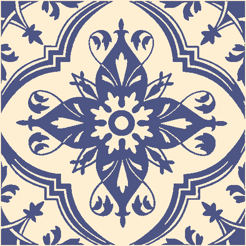 Victorian & Federation Wall Tiles Square - Persian