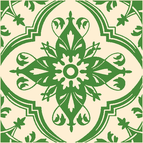 Victorian & Federation Wall Tiles Square - Persian