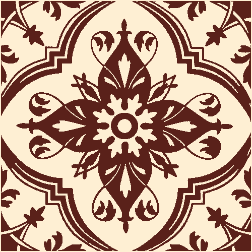 Victorian & Federation Wall Tiles Square - Persian