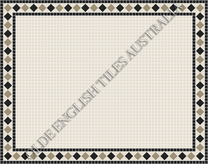 Plain Mosaics - Plain Square 20 White Mosaics