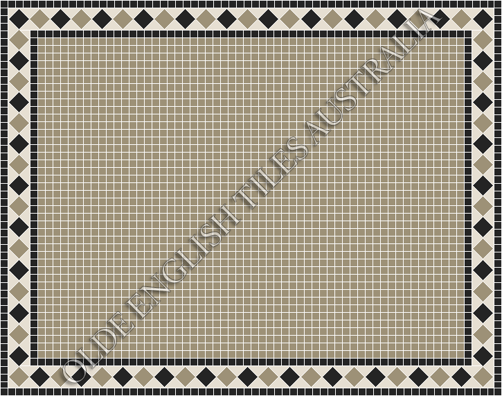  - Plain Square 20 Light Grey Mosaics