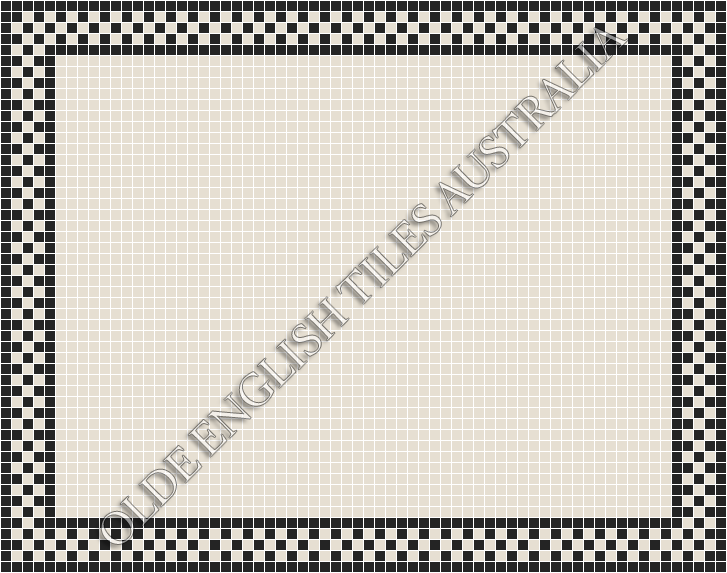  - Plain Square 20 White Mosaics