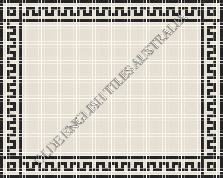  - Plain Square 20 White Mosaics