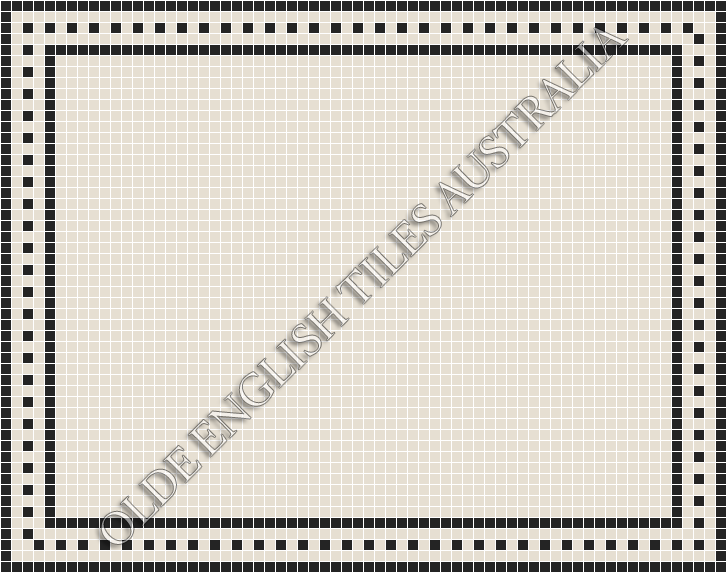  - Plain Square 20 White Mosaics