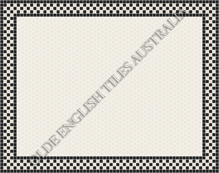 Plain Mosaics - Plain Hexagon 25 White Mosaics