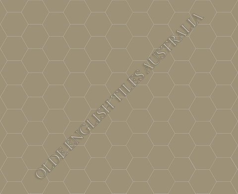 Plain Hexagon 25 Light Grey Mosaics