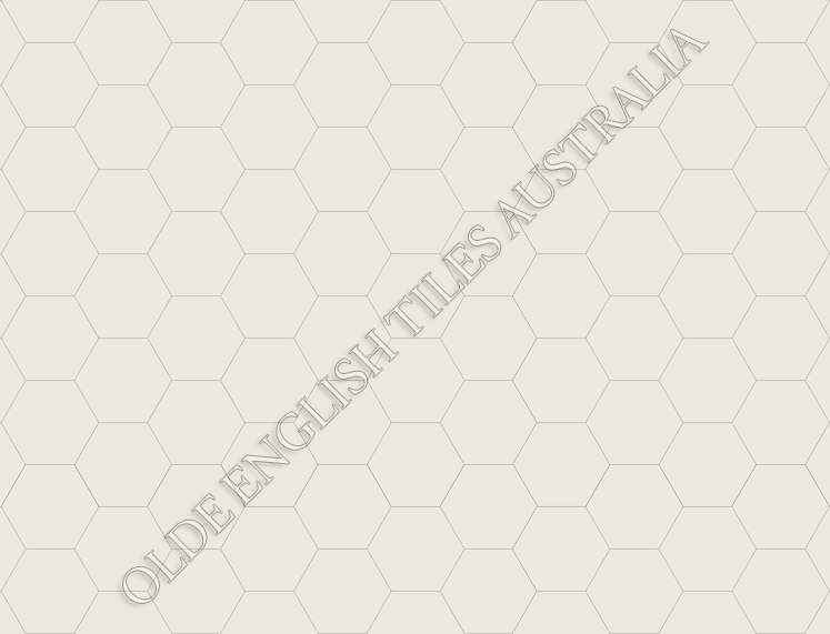Plain Mosaics - Plain Hexagon 25 White Mosaics