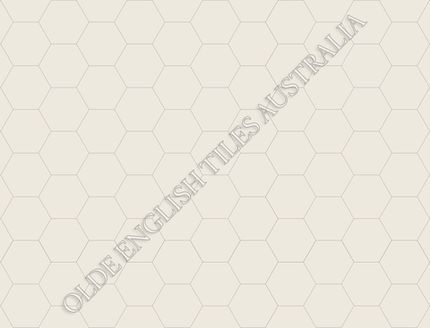 Plain Hexagon 25 White Mosaics