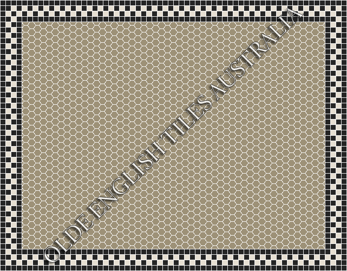  - Plain Hexagon 25 Light Grey Mosaics