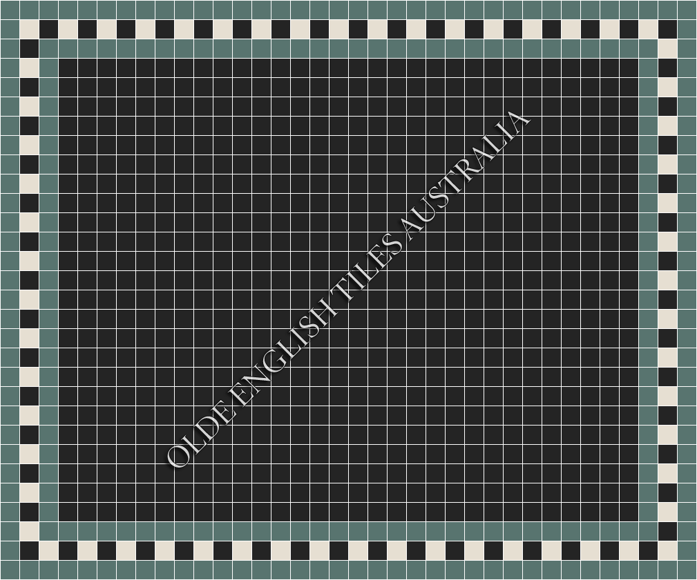 Plain Mosaics - Plain Square 50 Black Mosaics