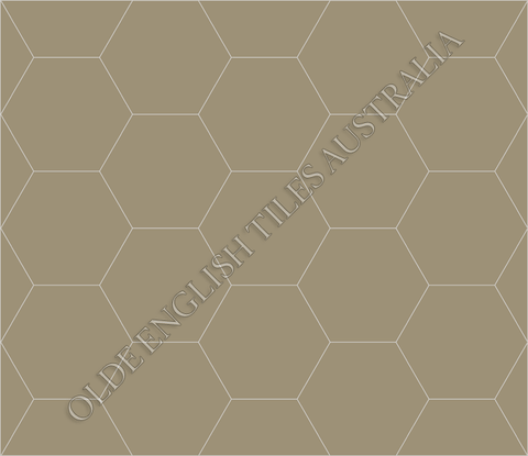 Plain Hexagon 50 Light Grey Mosaics
