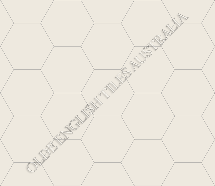 Mosaic Tiles -  Plain Hexagon 50 White Mosaics